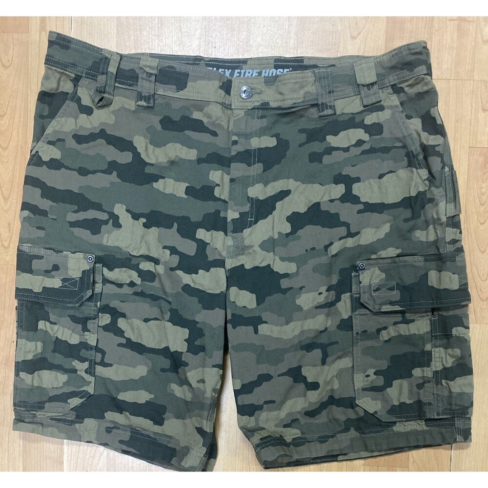Duluth Trading Co. Flex Fire Hose Camo Cargo Shorts Stretch 11" Inseam Size 42